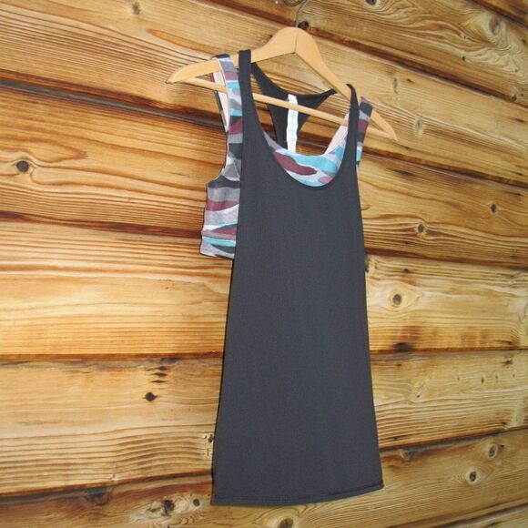 Lululemon All Sport Support Tank Black  Mini Coast Camo Multi - Picture 5 of 11